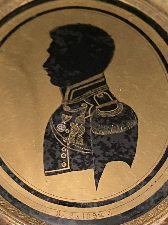 Miniature, masonic silhouette