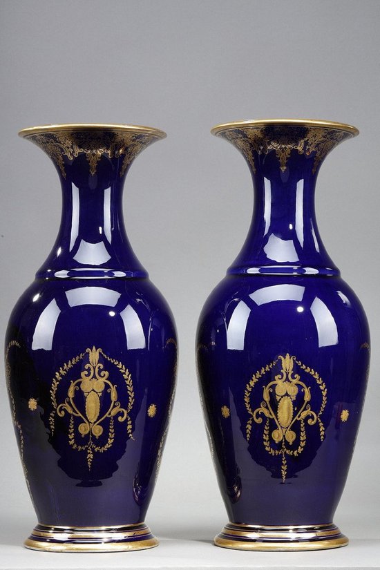 Pair Of Large Porcelain Vases