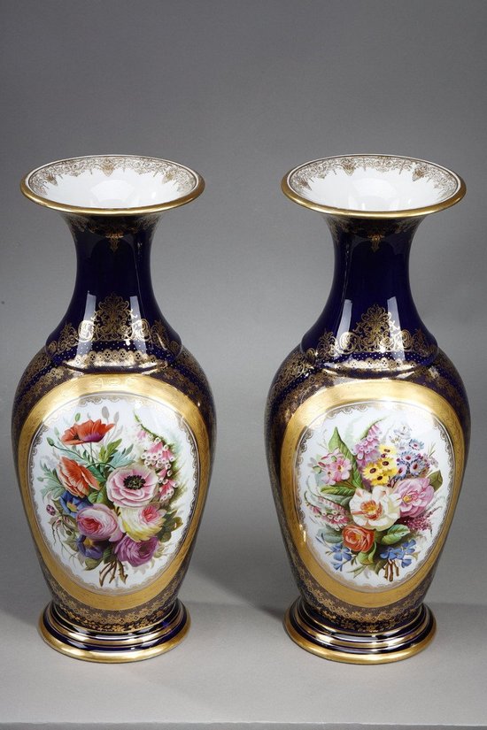 Pair Of Large Porcelain Vases