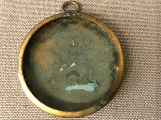 Miniature Small Eglantine In A Brass Frame 18th Century