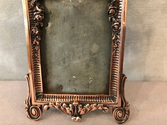 19th Century Red Copper Covered Regula Frame In The Louis XVI Style