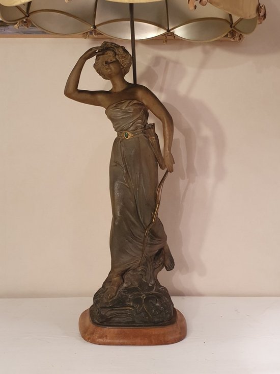 Emile Grégoire, Lampada grande in terracotta