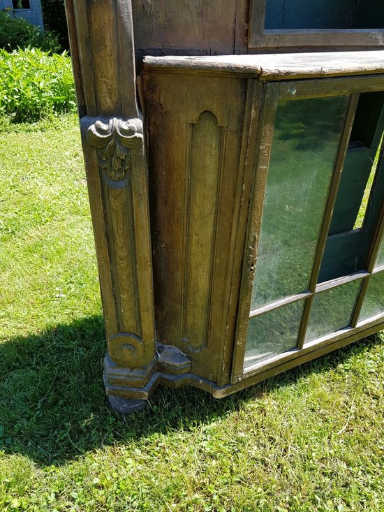 Fir Tree Polychrome Display Case 18th Century