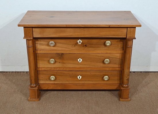 Chest of drawers in solid walnut, Empire period - Early 19th century