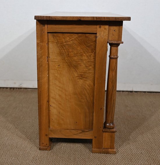 Chest of drawers in solid walnut, Empire period - Early 19th century