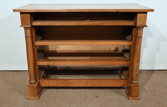 Chest of drawers in solid walnut, Empire period - Early 19th century