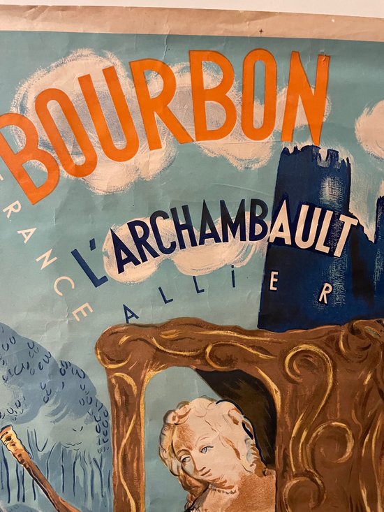 SNCF - Original Travel Poster Bourbon l'Archambault