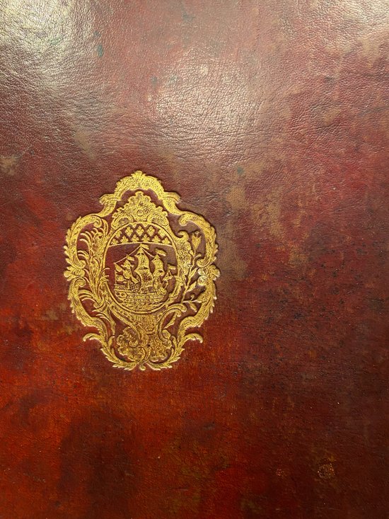 Livre de Blondel (book of celebrations), emblazoned with the arms of the city of Paris.