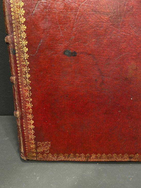 Livre de Blondel (book of celebrations), emblazoned with the arms of the city of Paris.