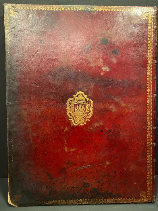 Livre de Blondel (book of celebrations), emblazoned with the arms of the city of Paris.