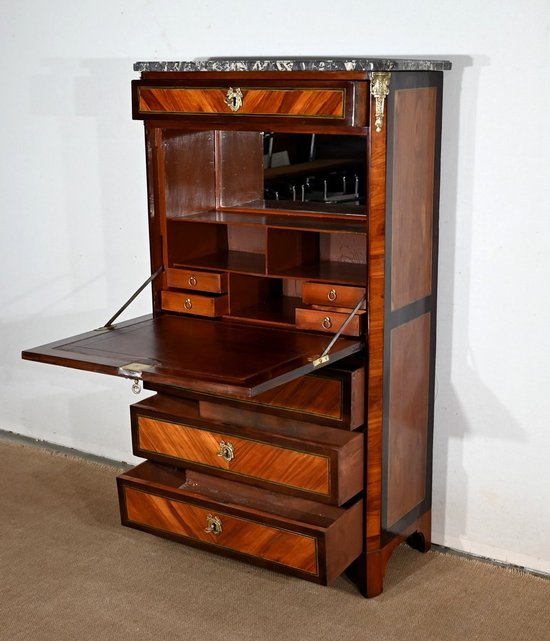 Secretaire in palissandro, periodo Luigi XVI - XVIII