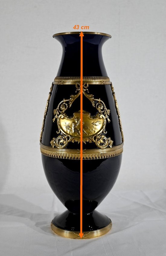 Vase en Céramique et Bronze Doré – Fin XIXe