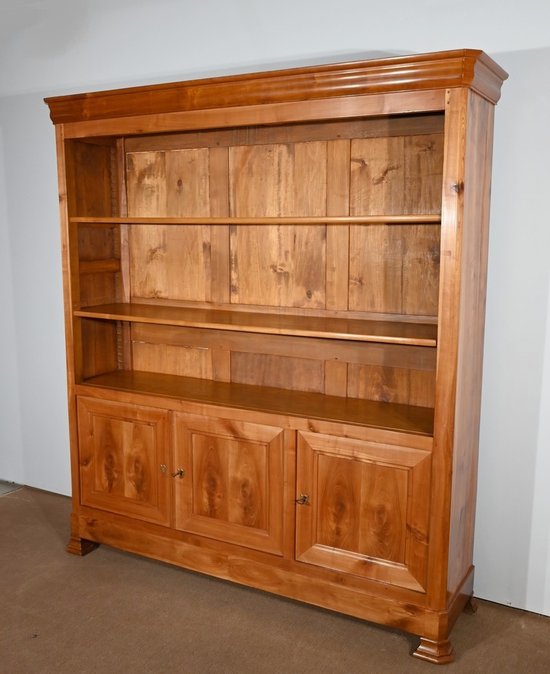 Cherry wood open bookcase - 1900