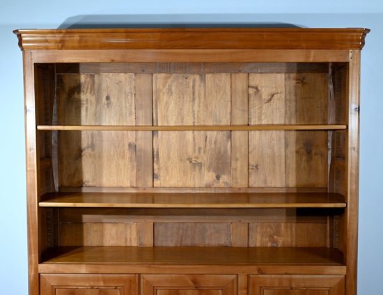 Cherry wood open bookcase - 1900