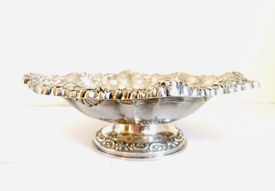 Reis Porto silver bowl on pedestal