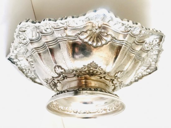 Reis Porto silver bowl on pedestal