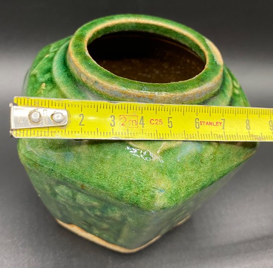 SMALL CHINESE VASE GLAZED EARTH