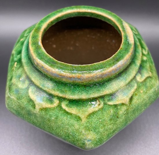 SMALL CHINESE VASE GLAZED EARTH