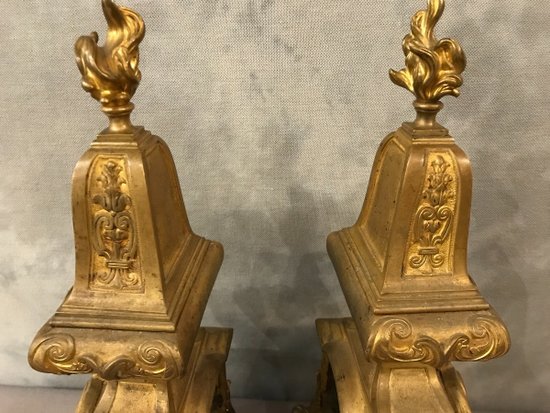 Beautiful Louis XIV Period Andirons 17th