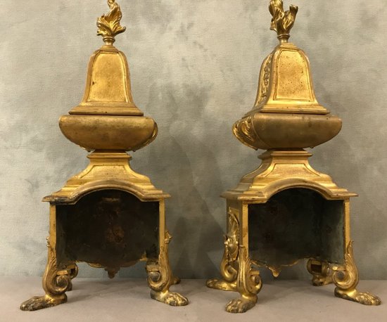 Beautiful Louis XIV Period Andirons 17th