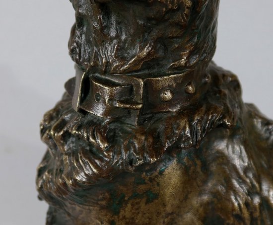 Wichtige Bronze "Der Hirte" von T-F. Cartier - Anfang 20.