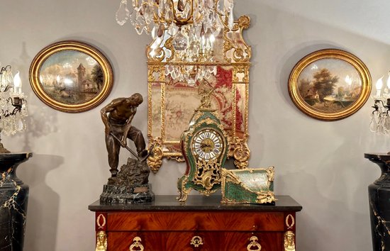 Paire De Fixés Sous Verre Epoque Louis Philippe Vers 1840