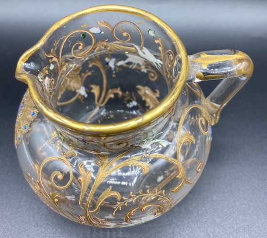 ENAMELLED CRYSTAL MILK JUG