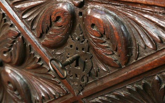 High period chest in walnut