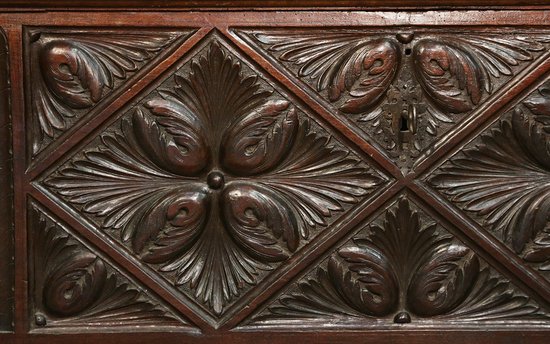 High period chest in walnut