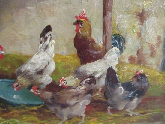 Quelques poules à la campagne par SAVIGNY