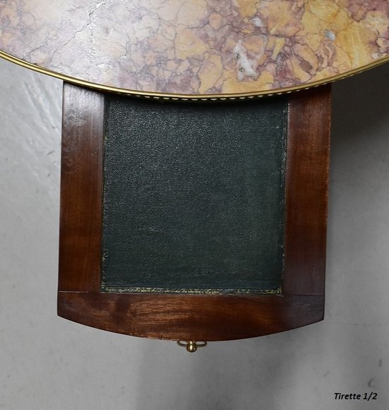 Mahogany Bouillotte Table, Louis XVI Style - Early 20th Century