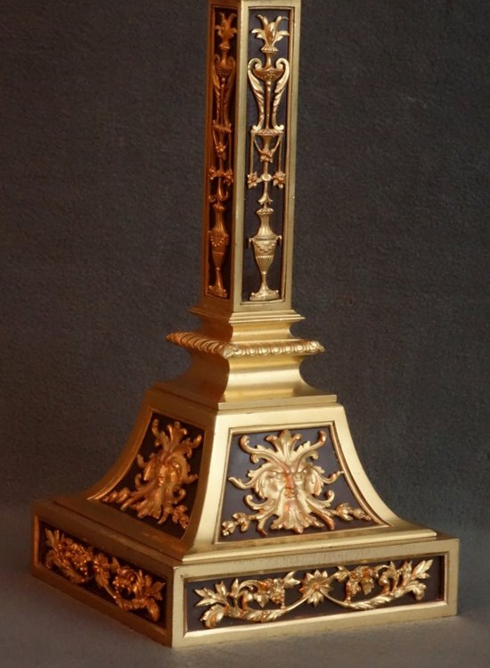 Important Pendulum And Its Candelabras From Raingo Nineteenth