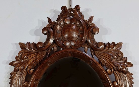 Miroir en Chêne massif, style Rocaille – Début XXe