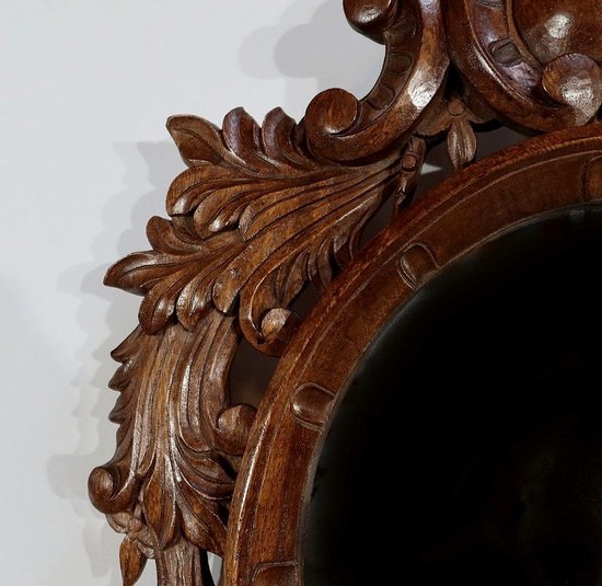 Miroir en Chêne massif, style Rocaille – Début XXe