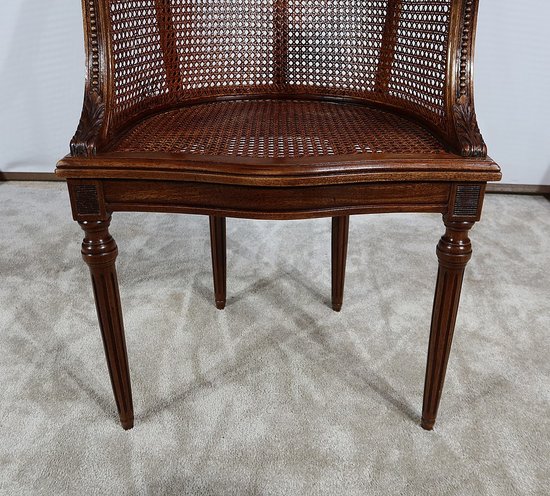 Pair of Mahogany Armchairs, Louis XVI Style - Early 20th Century