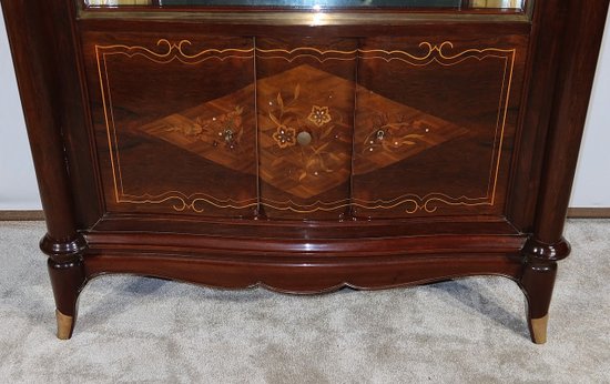 Showcase cabinet in Rio Rosewood, attributed to J. Leleu, Art Deco – 1940