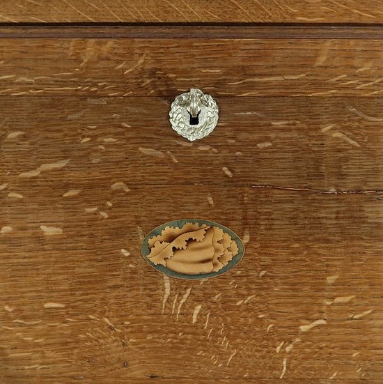 Kleines Bureau de Pente aus Eiche im Directoire-Stil - 2. Teil des 19. Jahrhunderts