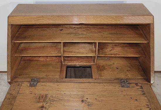 Kleines Bureau de Pente aus Eiche im Directoire-Stil - 2. Teil des 19. Jahrhunderts