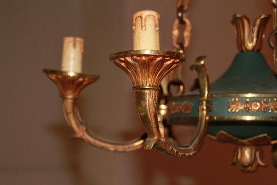 Empire Style Bronze Chandelier