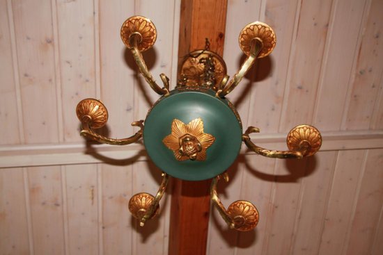 Empire Style Bronze Chandelier