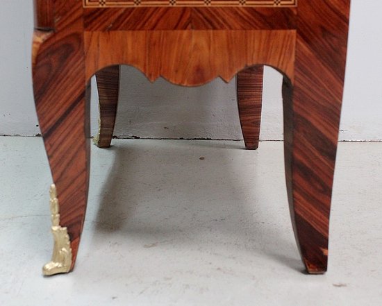 Small piece of furniture, in Rosewood and Rosewood, Transitional style Louis XV / Louis XVI - 2nd part of the XIXth century