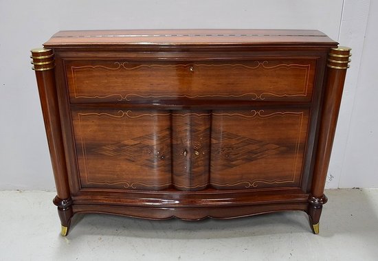 Eccezionale credenza in palissandro e sicomoro di Rio, attribuita a J. Leleu - 1940