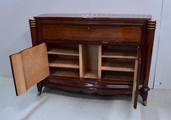 Eccezionale credenza in palissandro e sicomoro di Rio, attribuita a J. Leleu - 1940