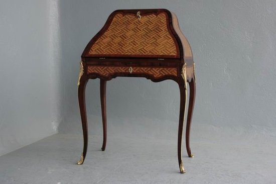 English Secretary Inlaid Late 18th Century