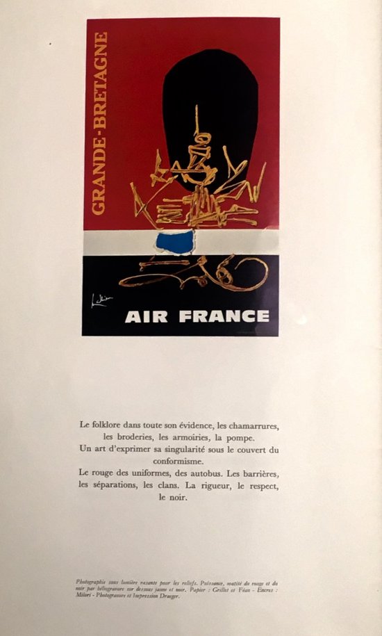 Air France Georges Mathieu Poster