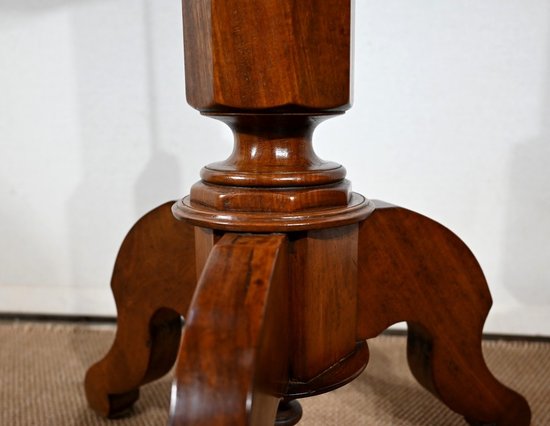 Mahogany Tripod Pedestal Table, Restoration period - 1st part of the 19th century