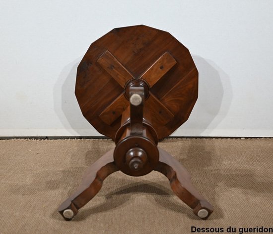 Mahogany Tripod Pedestal Table, Restoration period - 1st part of the 19th century