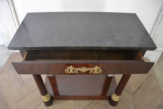 Mahogany restoration console XIXth century