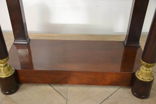 Mahogany restoration console XIXth century