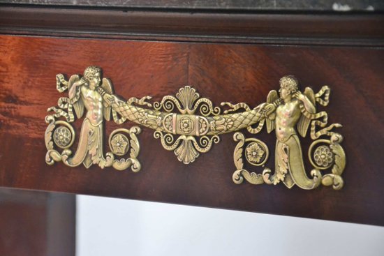 Mahogany restoration console XIXth century